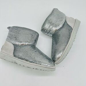 UGG Silver Sequin Winter Boots